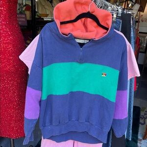 American Eagle Outfitters Blue and Green Knit Sweater